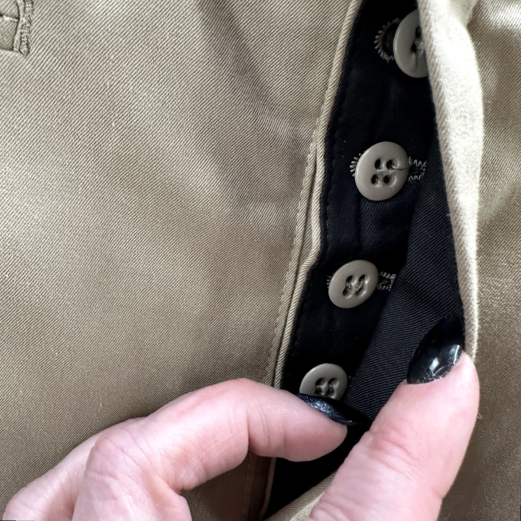 R13 R13 Pants Women 25 Wide-Leg Cargo Twill Beige Cotton Bohemian Hipster Womens Size 42" / US 20 - 6 Thumbnail