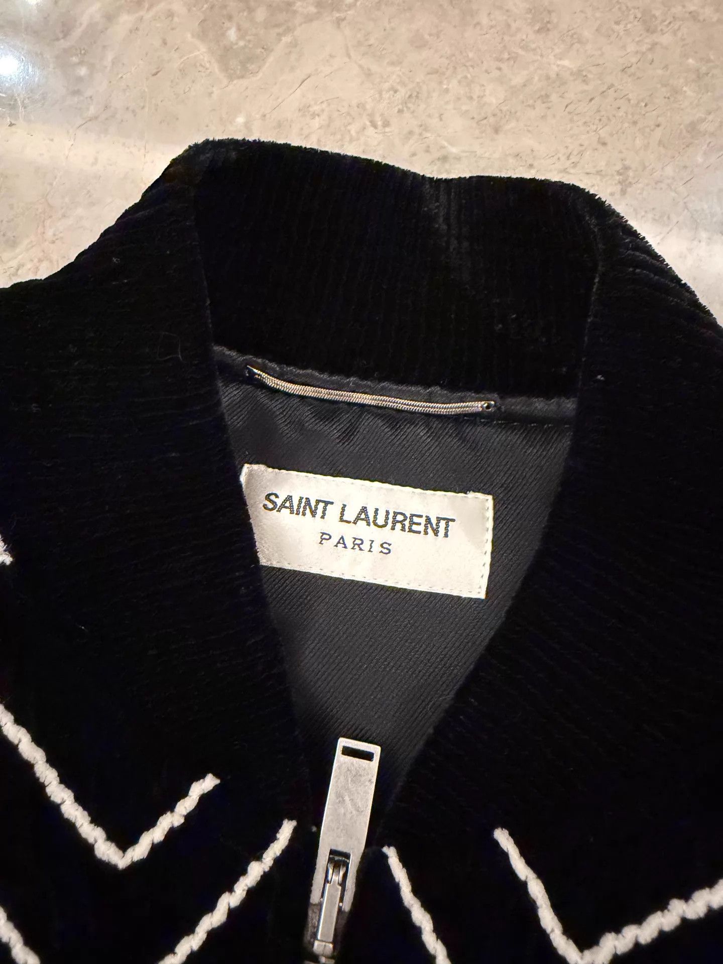 Saint Laurent Paris Saint Laurent SLP Velvet Striped Padded Slim 44 Jacket New Size US S / EU 44-46 / 1 - 4 Thumbnail