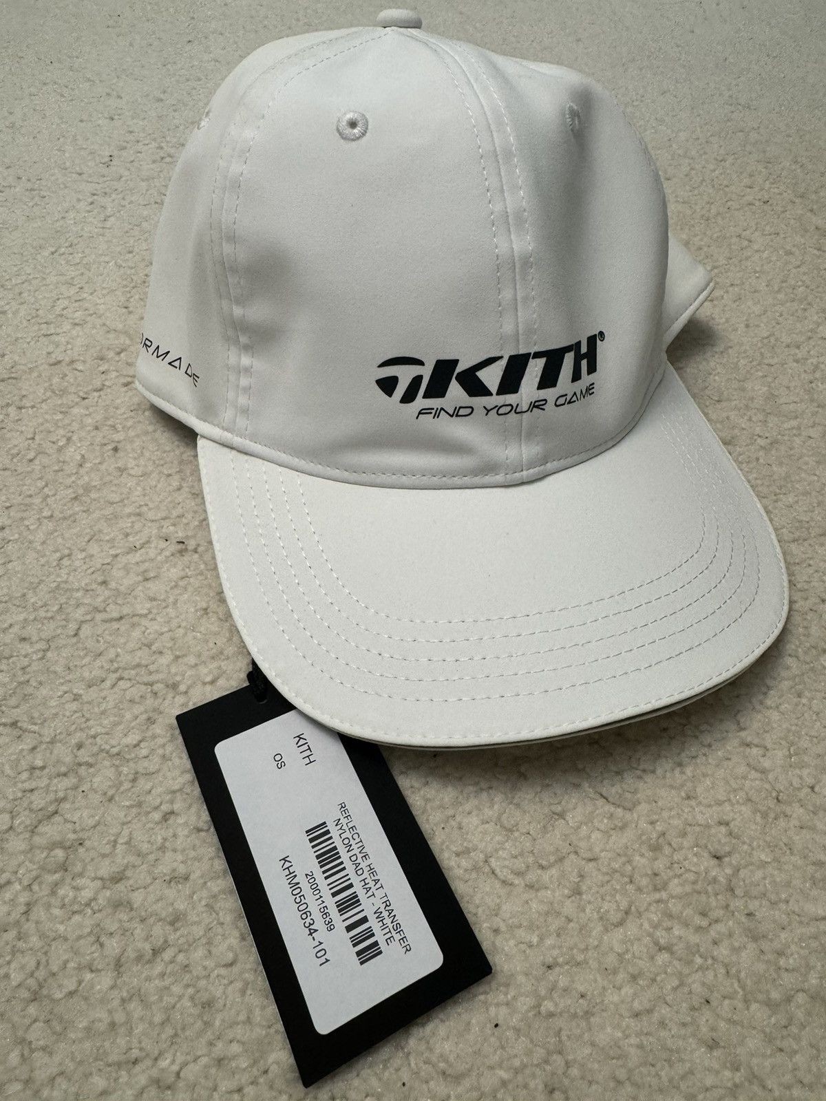 Kith TaylorMade Reflective Nylon Cap Kith Kith Taylormade White Reflective Hat | Grailed main image 4