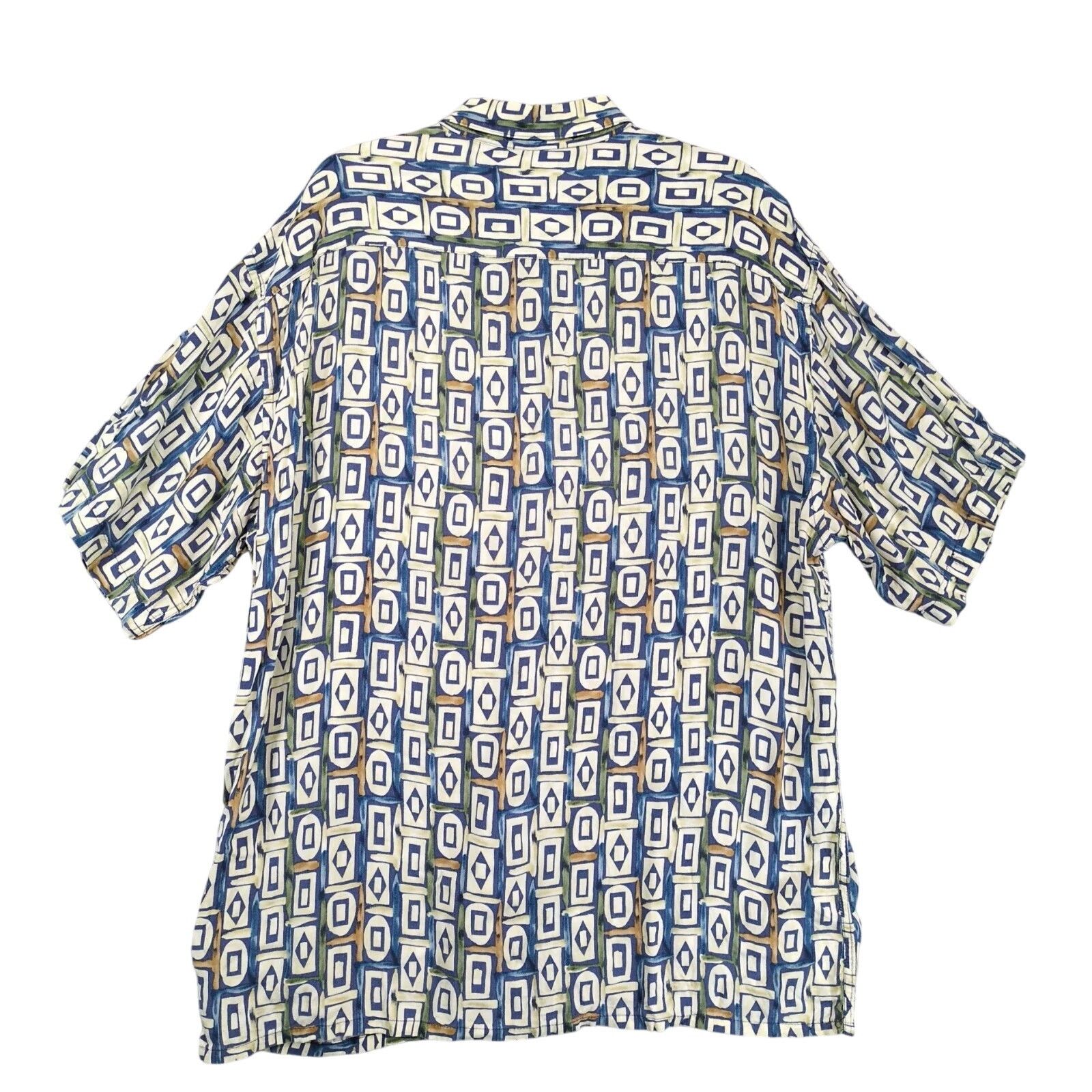 Pierre Cardin Vtg Pierre Cardin Tribal Geometric Shirt Men's XL Button Up Size US XL / EU 56 / 4 - 2 Thumbnail