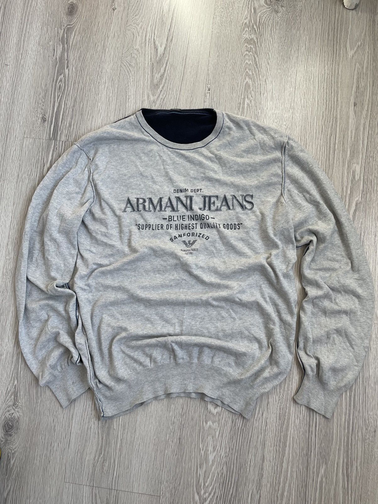 Armani Y2K Armani Sweater Drip Size US M / EU 48-50 / 2 - 2 Thumbnail