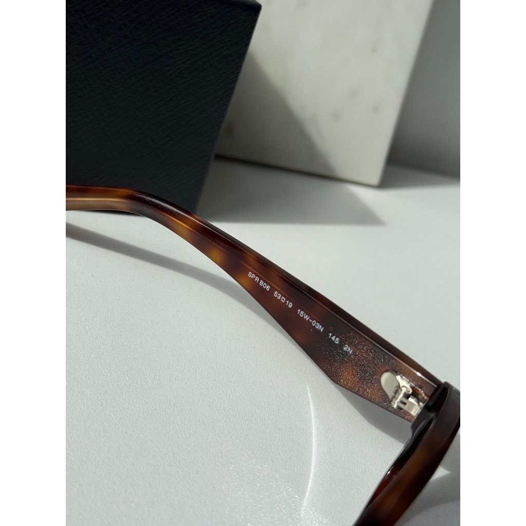 Prada NEW Prada PR B06S Sunglasses in Havana Brown Purple Size ONE SIZE - 6 Thumbnail