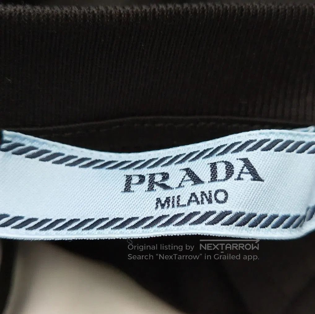 Prada Prada Black Cropped Long Sleeve T. Size M / US 6-8 / IT 42-44 - 4 Thumbnail