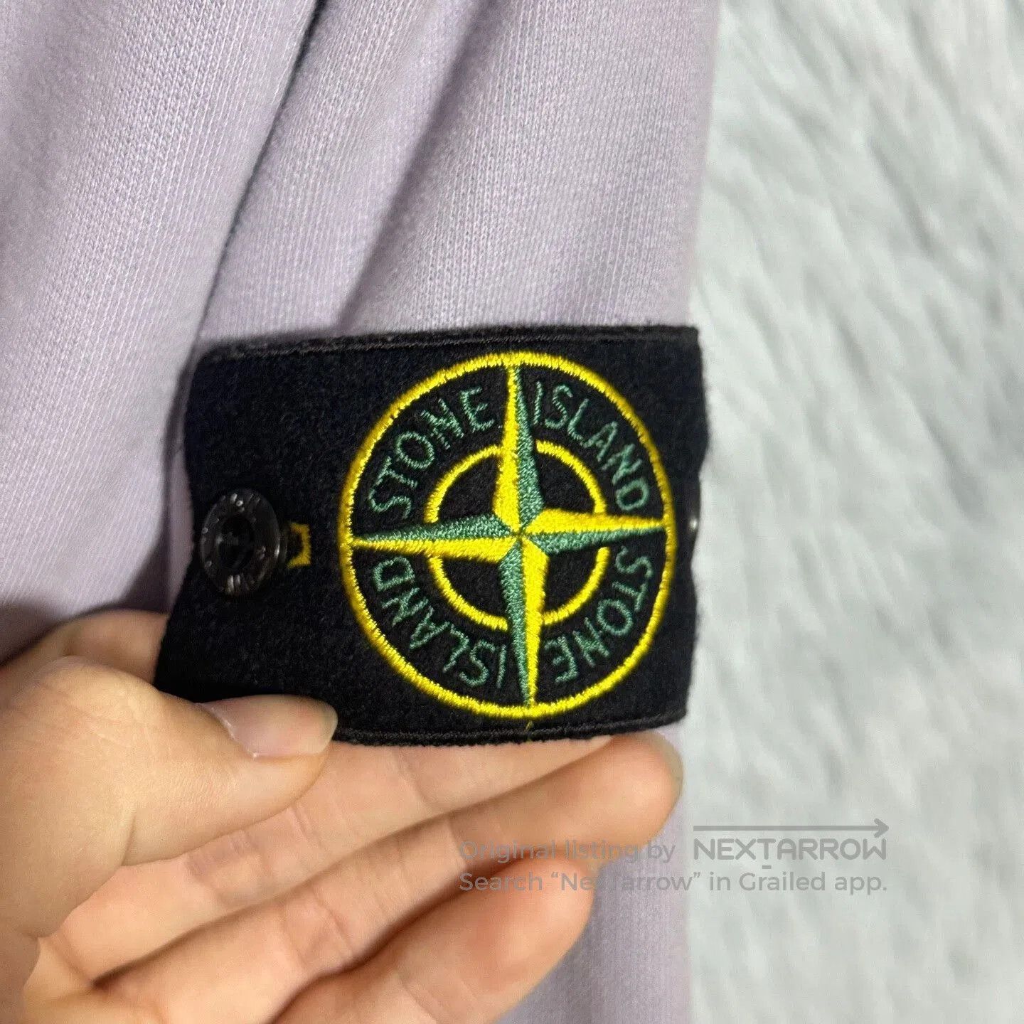Stone Island stone island half-zip pullover in light purple. Size US L / EU 52-54 / 3 - 4 Thumbnail