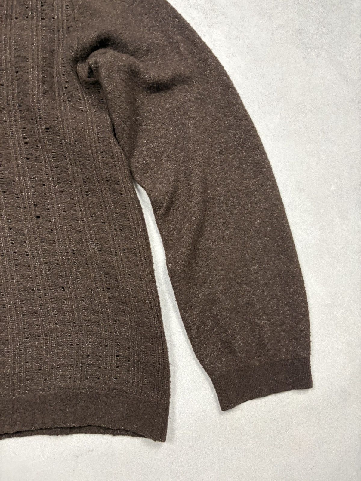 Ann Demeulemeester Ann Demeulemeester Open Knit Sheer Wool Sweater Avant Garde Size M / US 6-8 / IT 42-44 - 6 Thumbnail