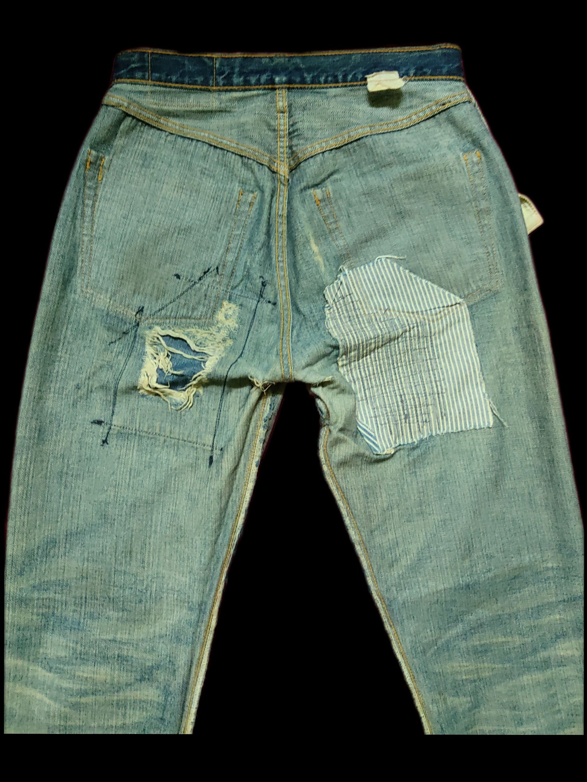 Sugar Cane × Toyo Enterprises Vintage Sugar Cane & co Jeans distress Single Digit Size US 28 / EU 44 - 6 Thumbnail