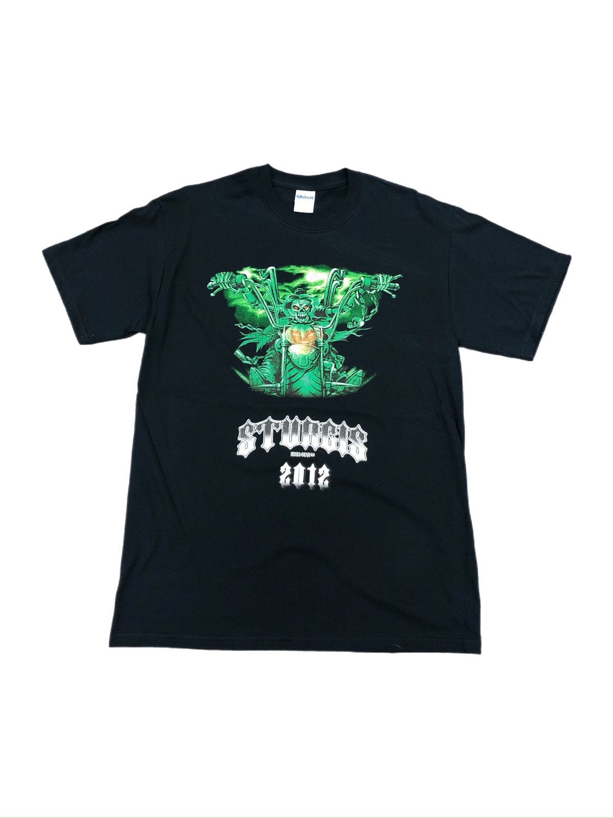 Gildan × Vintage 2012 Sturgis Biker Rally Ghost Rider Tee Size US M / EU 48-50 / 2 - 1 Thumbnail