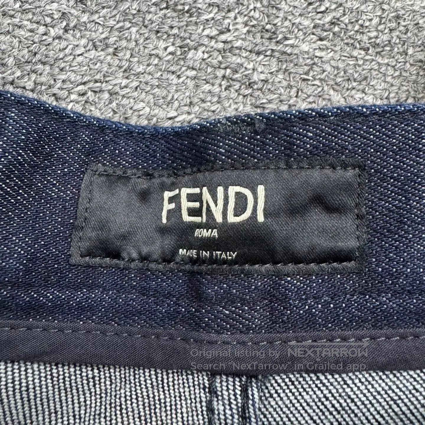 Fendi Fendi Embroidered Logo Denim Jeans. Size US 36 / EU 52 - 2 Thumbnail