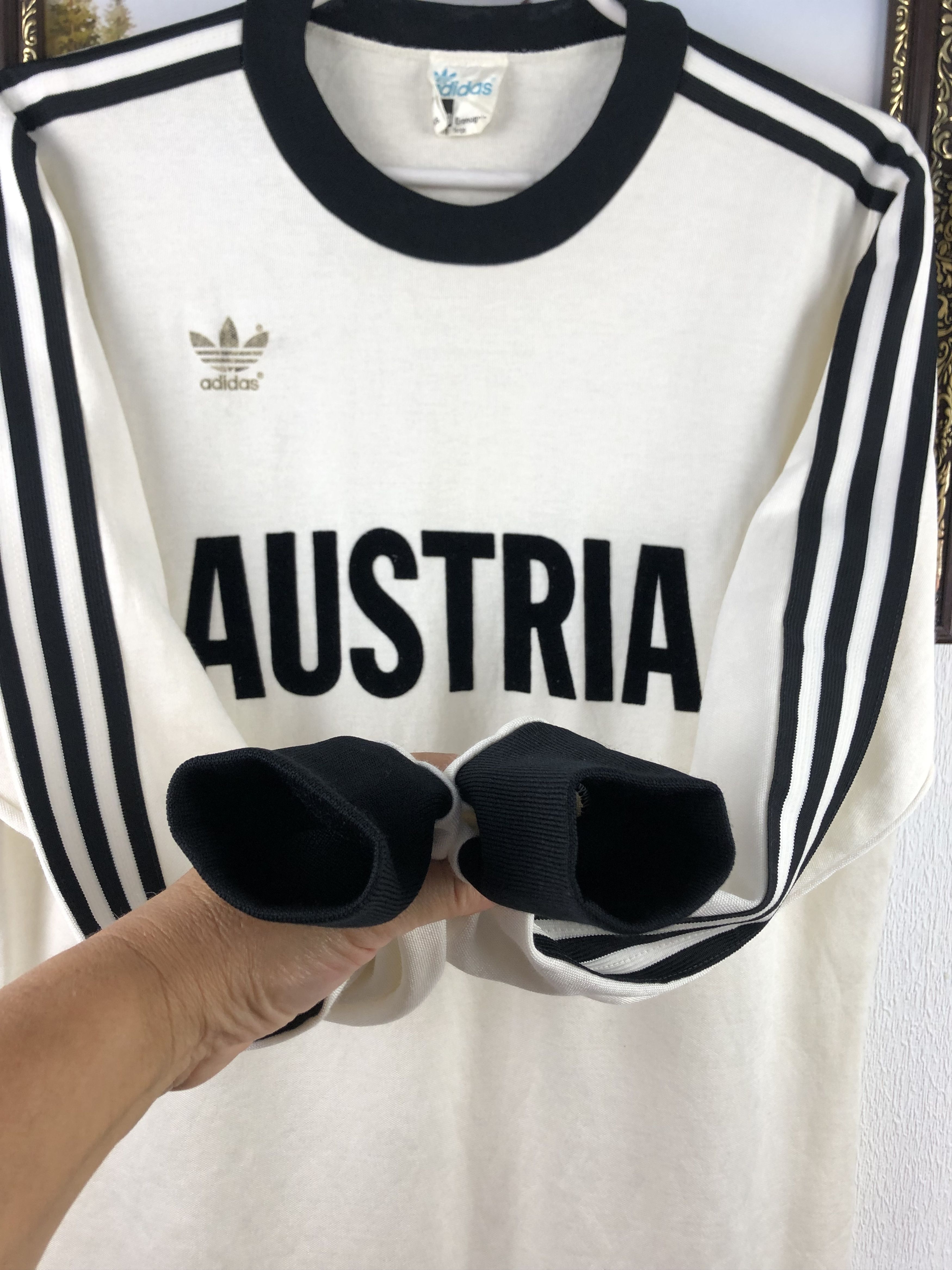 Adidas Vintage West Germany Austria Football Shirt Soccer Jersey Size US L / EU 52-54 / 3 - 7 Thumbnail