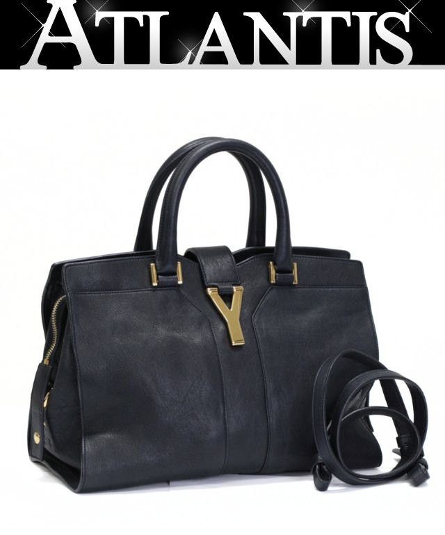 Saint Laurent Paris SAINT LAURENT PARIS Cabas Mick Mini Bag Navy Size ONE SIZE - 1 Thumbnail