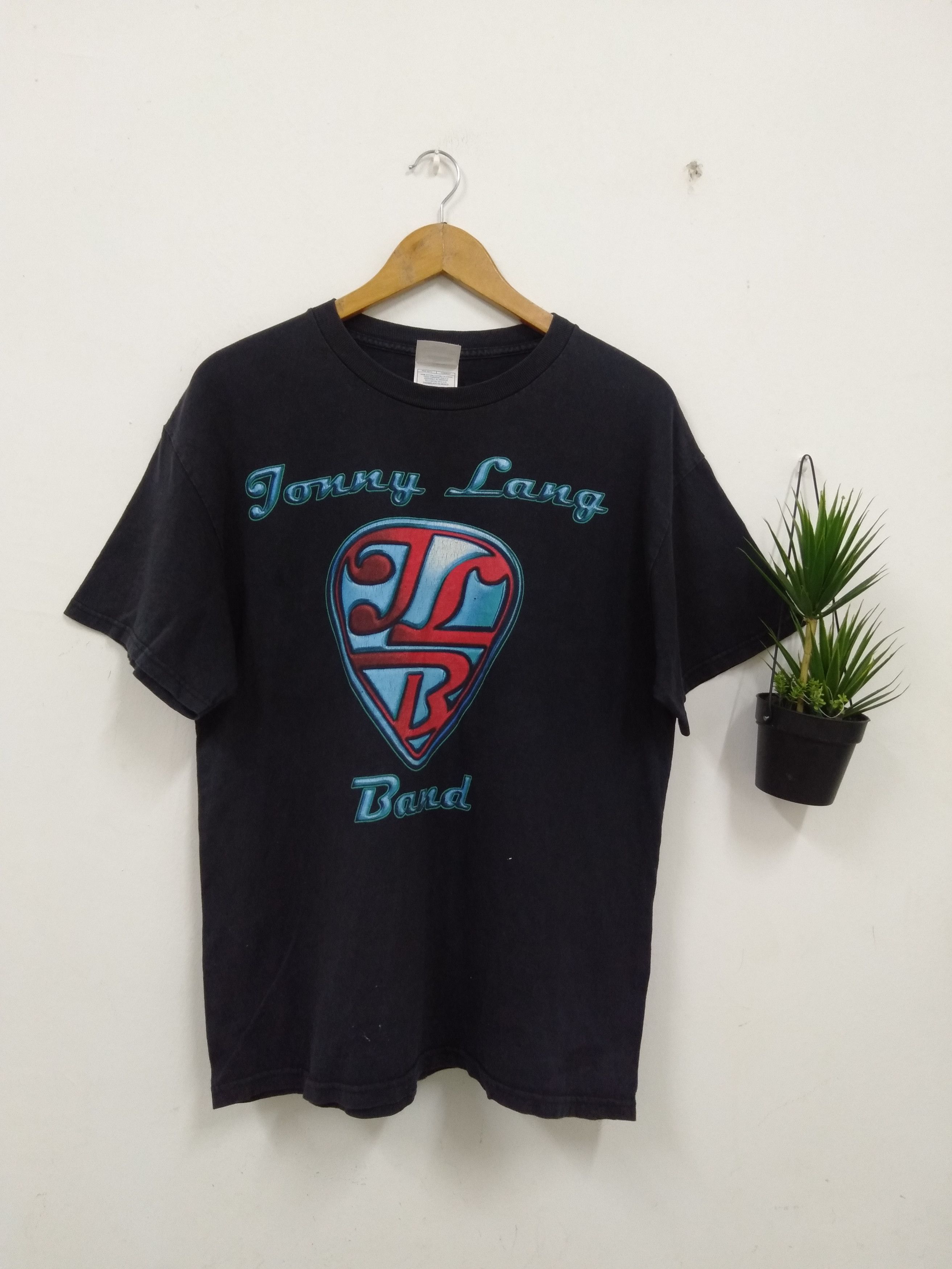 Band Tees Vintage 90s Johny Lang rock Band T shirt rare Size US L / EU 52-54 / 3 - 1 Thumbnail