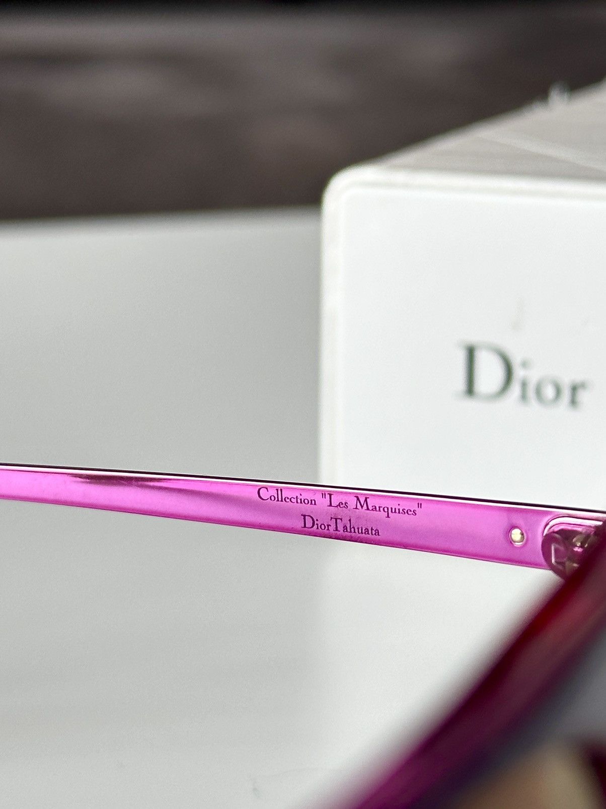 Dior DIOR Tahuata Les Marquises Pink Purple Aviator Sunglasses Size ONE SIZE - 7 Thumbnail