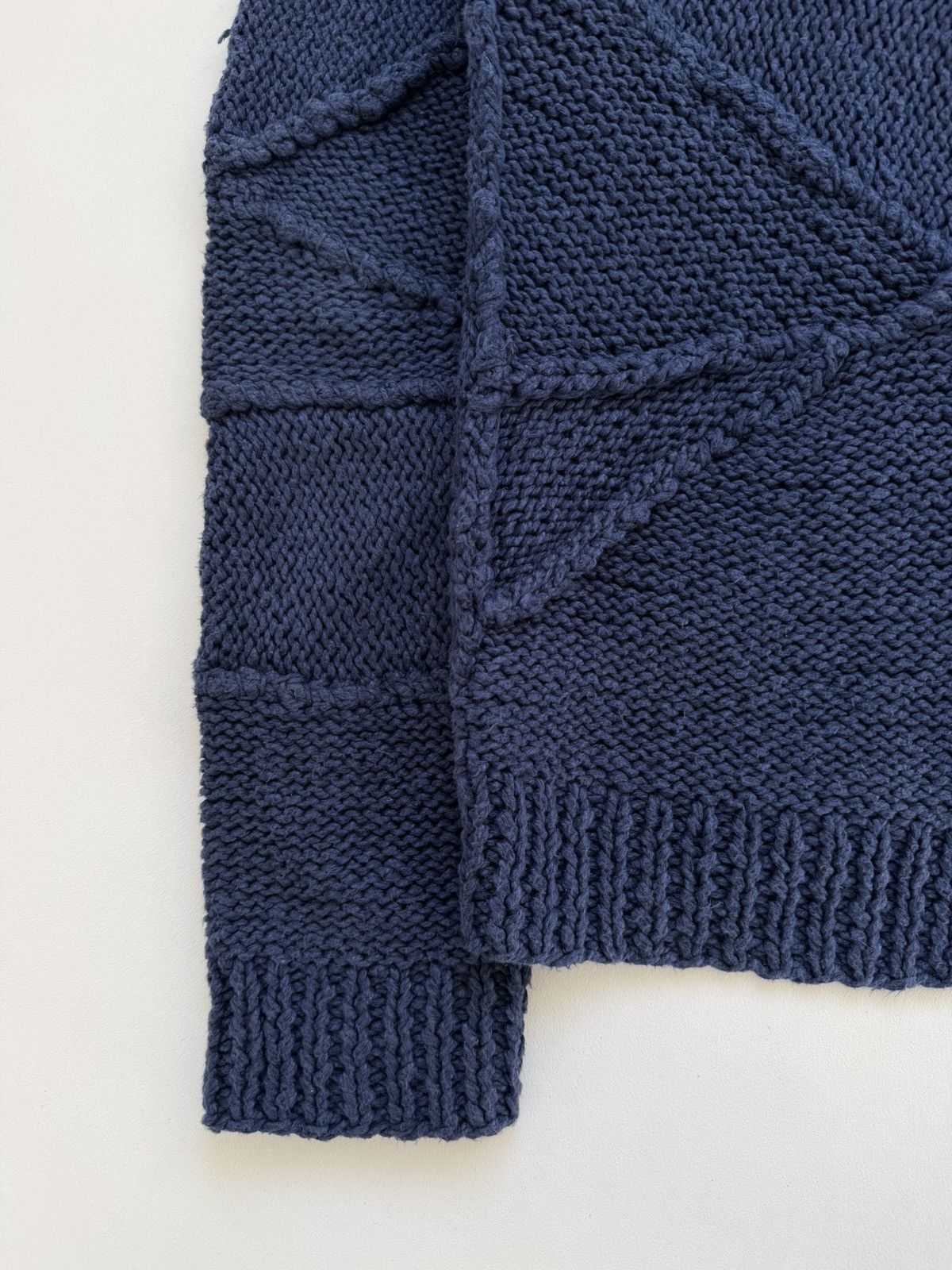 Maison Margiela S/S 10 Sample Panelled Chunky 3D Knit Cardigan Size US M / EU 48-50 / 2 - 18 Thumbnail