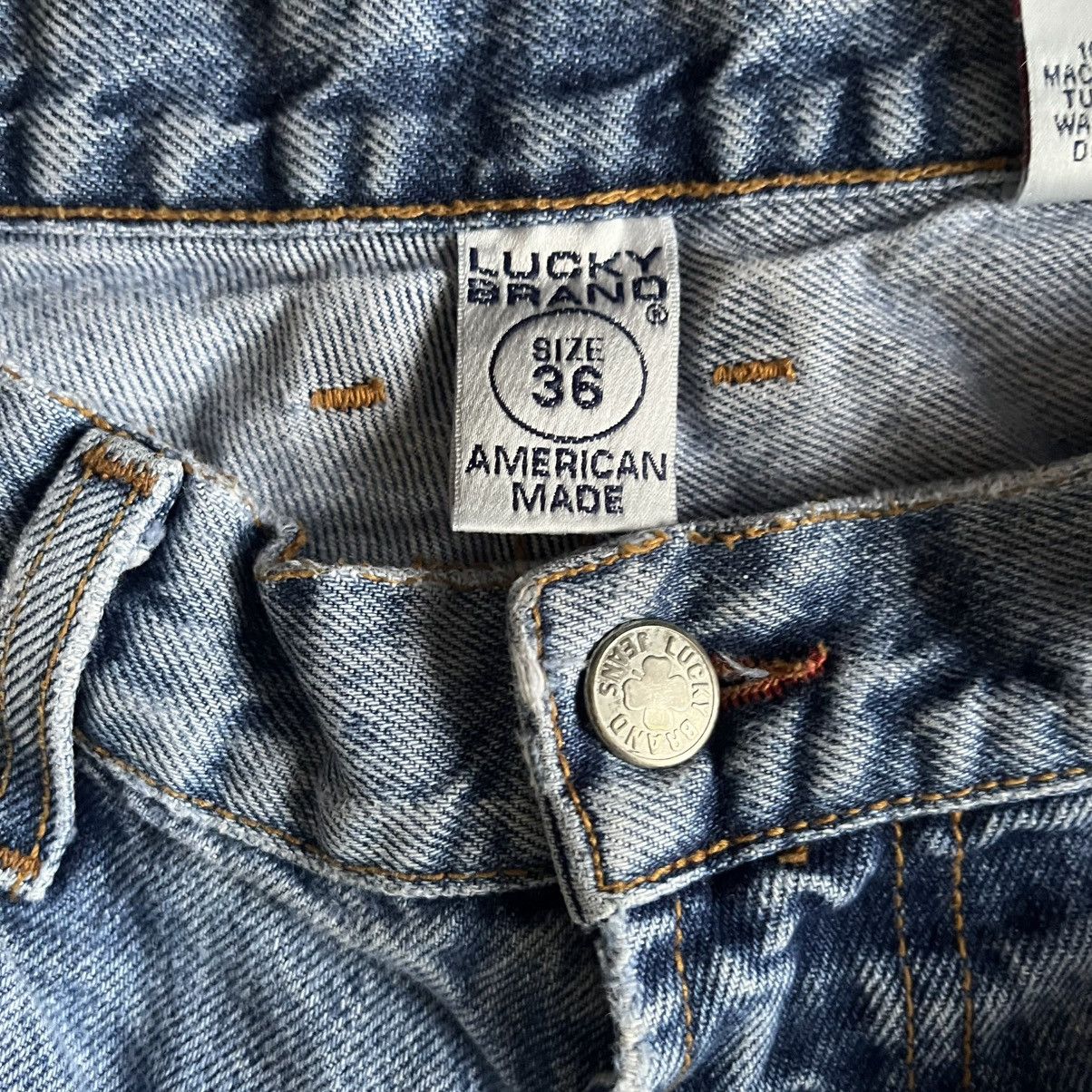 Lucky Brand Custom Handmade Denim Blue Jeans Size US 36 / EU 52 - 2 Thumbnail