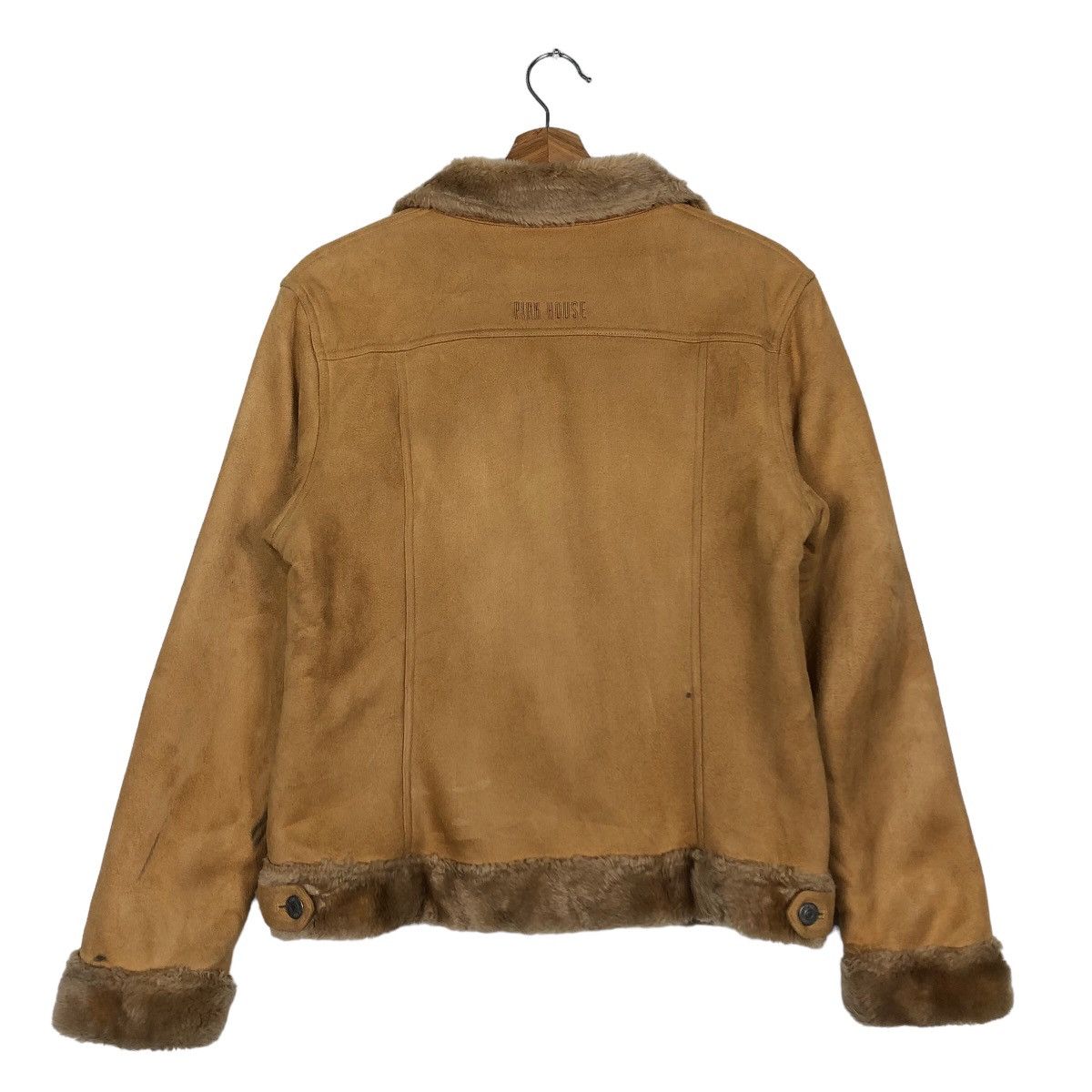 Japanese Brand 🔥Vintage Suede Jacket Mink Fur Lining Pink House Japan Size US L / EU 52-54 / 3 - 8 Thumbnail