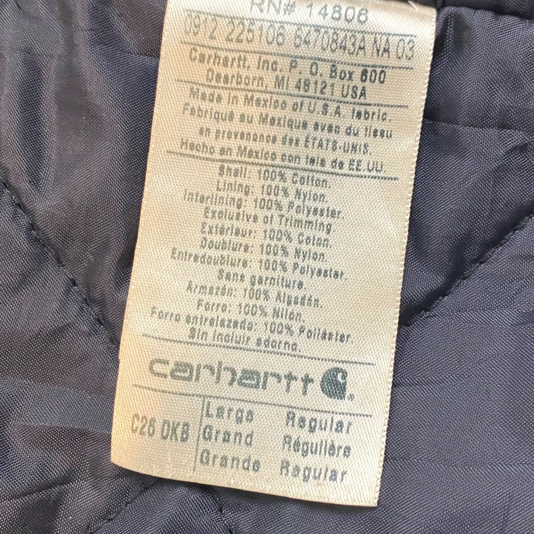Carhartt VINTAGE Carhartt Jacket Mens L Canvas Brown Quilt Lined Utility Coat C26 DKB Size US L / EU 52-54 / 3 - 2 Thumbnail