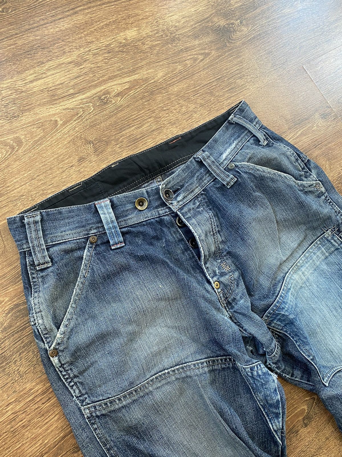 14th Addiction Vintage Y2K G Star archive Denim Cargo Baggy pants Jeans Size US 33 - 9 Thumbnail