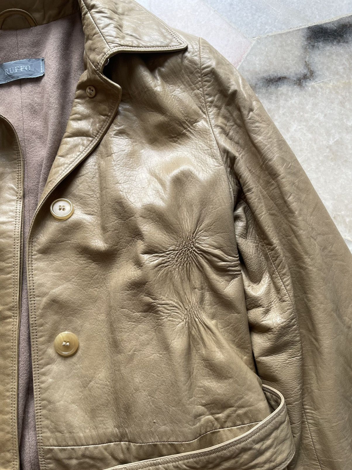 Raf Simons × Ruffo Research Ruffo Leather Jacket Size US S / EU 44-46 / 1 - 15 Thumbnail