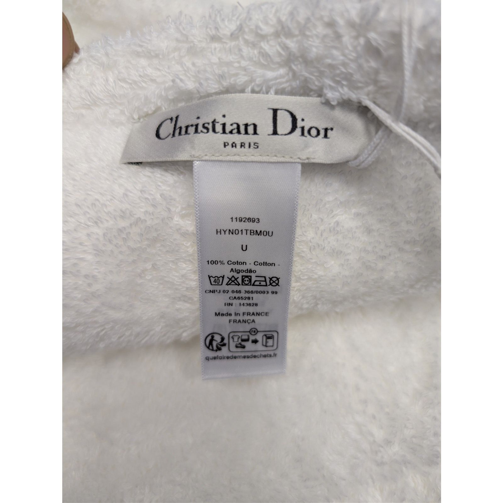 Dior o1rshd1 Size: OS / Hand Towel in Blue & White Size ONE SIZE - 11 Thumbnail