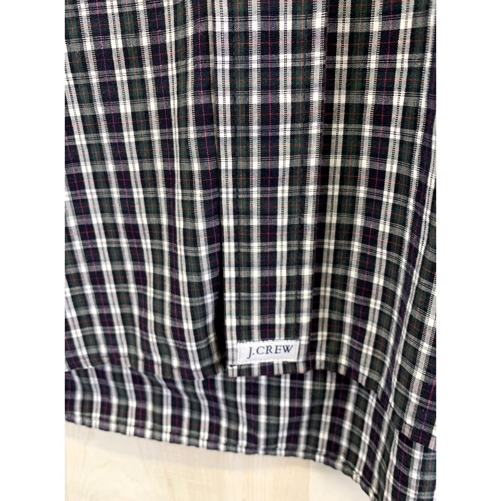 J.Crew J.CREW Button-Down Plaid Shirt Mens Cotton Long Sleeve XL Green/Blue Casual, Workwear, Classic, American Size US XL / EU 56 / 4 - 4 Thumbnail