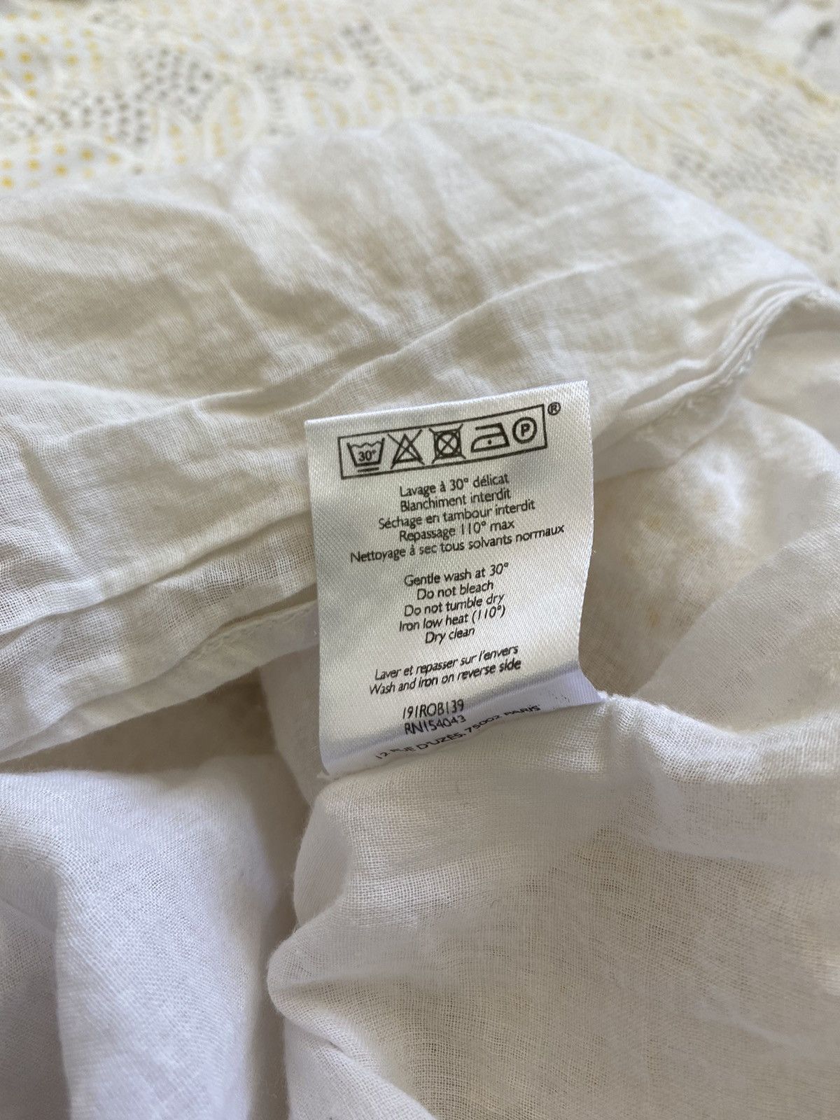 Sezane Sezane Embroidered Floral Ivory Polka Dot Mini Dress Size XS / US 0-2 / IT 36-38 - 14 Thumbnail