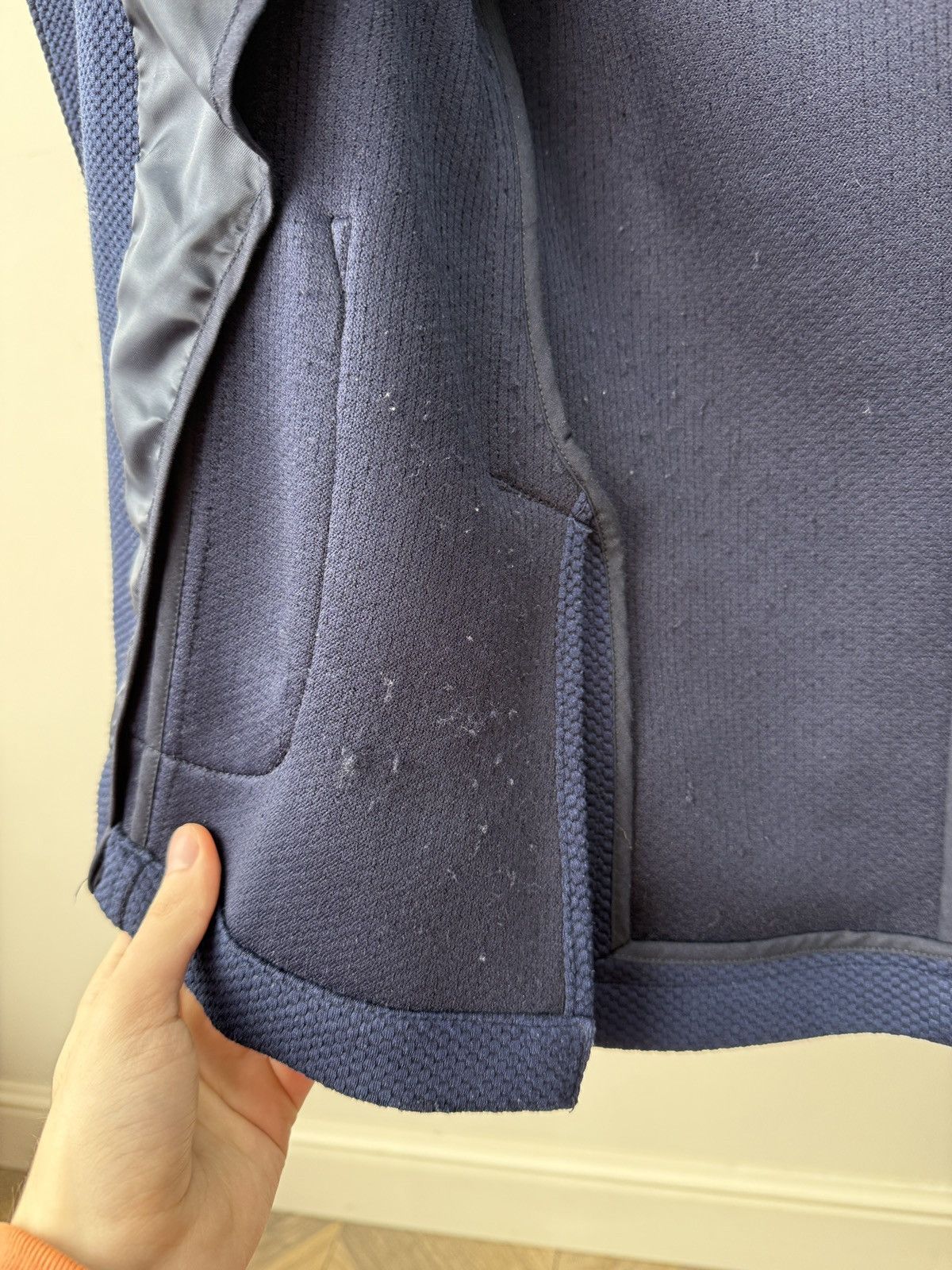 Other Vintage Jean Luc Paris Blue Textured Blazer Size 48R - 12 Thumbnail