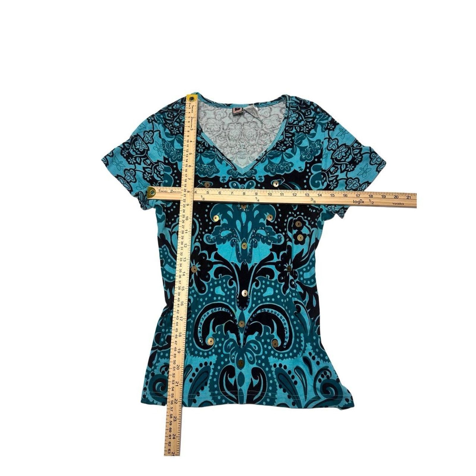 & Other Stories Forbidden Size Large 100% Cotton Sequin Vintage Baby Tee Size US L / EU 52-54 / 3 - 4 Thumbnail