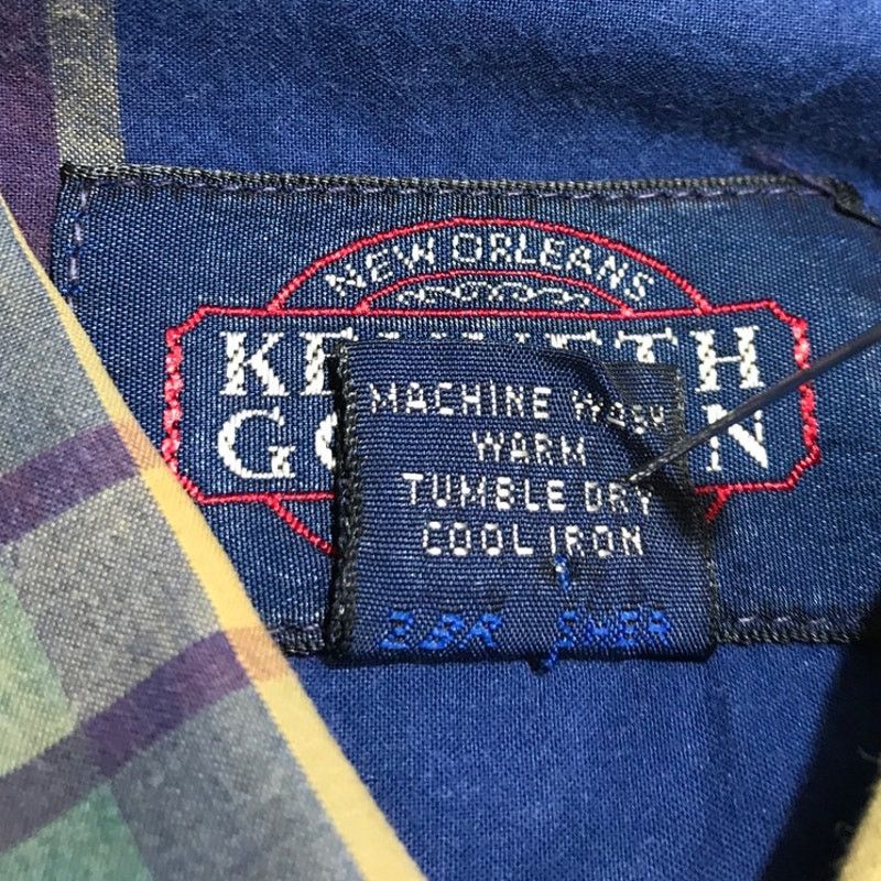 Other Kenneth Gordon Blue Plaid Collard Long Sleeve Mens Shirt L Size US L / EU 52-54 / 3 - 5 Thumbnail