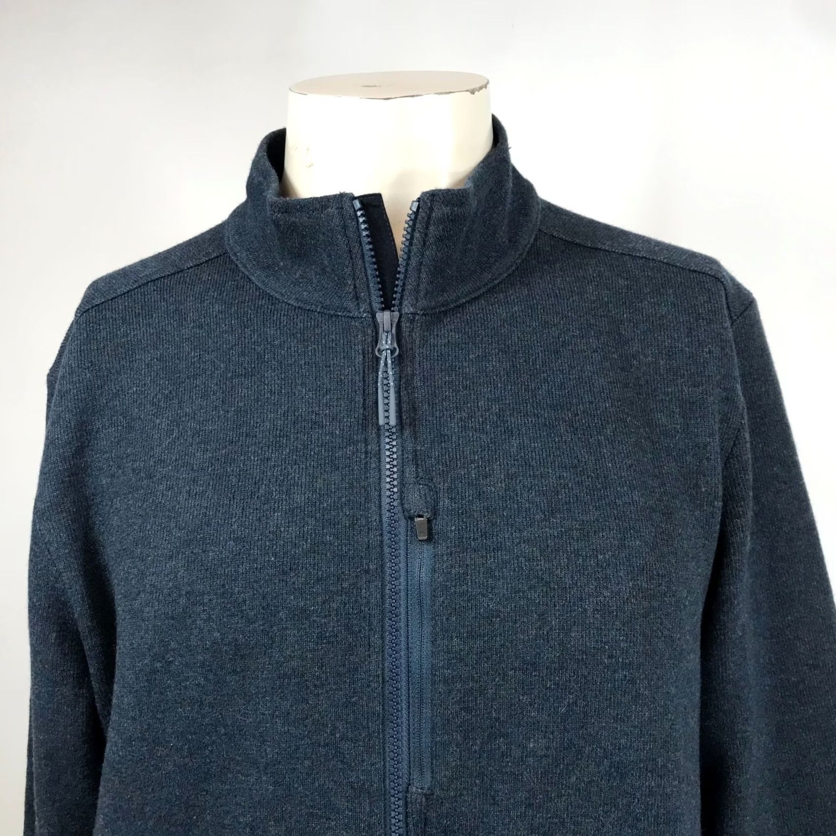 Prana PRANA MEN'S L BLUE 1/4 ZIP WOOL BLEND PULLOVER JACKET STANDARD FIT L Size US L / EU 52-54 / 3 - 2 Thumbnail