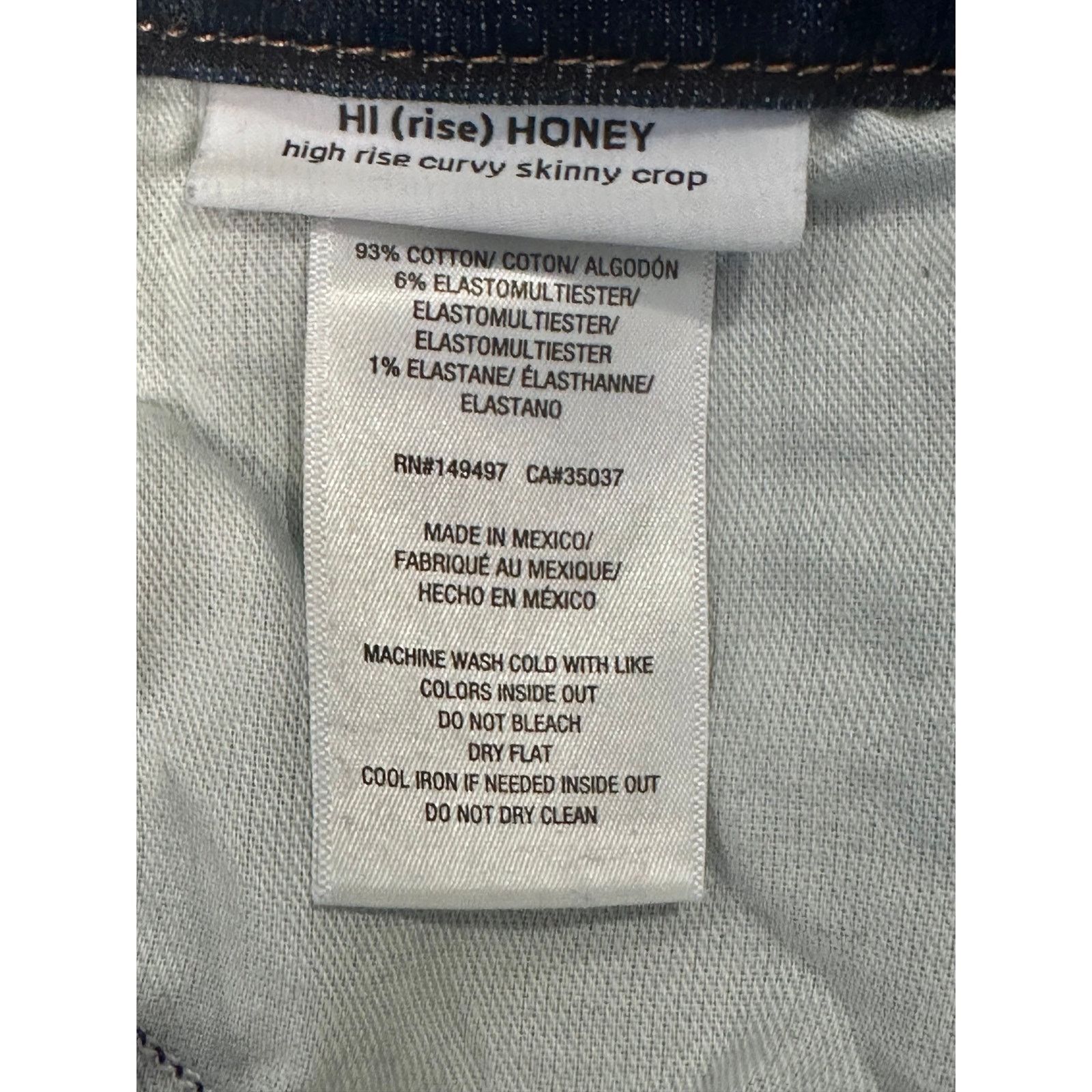Joe's Joes Jeans The Honey Hi Rise Curvy Skinny Crop Boketto 23 Size 23" - 16 Thumbnail