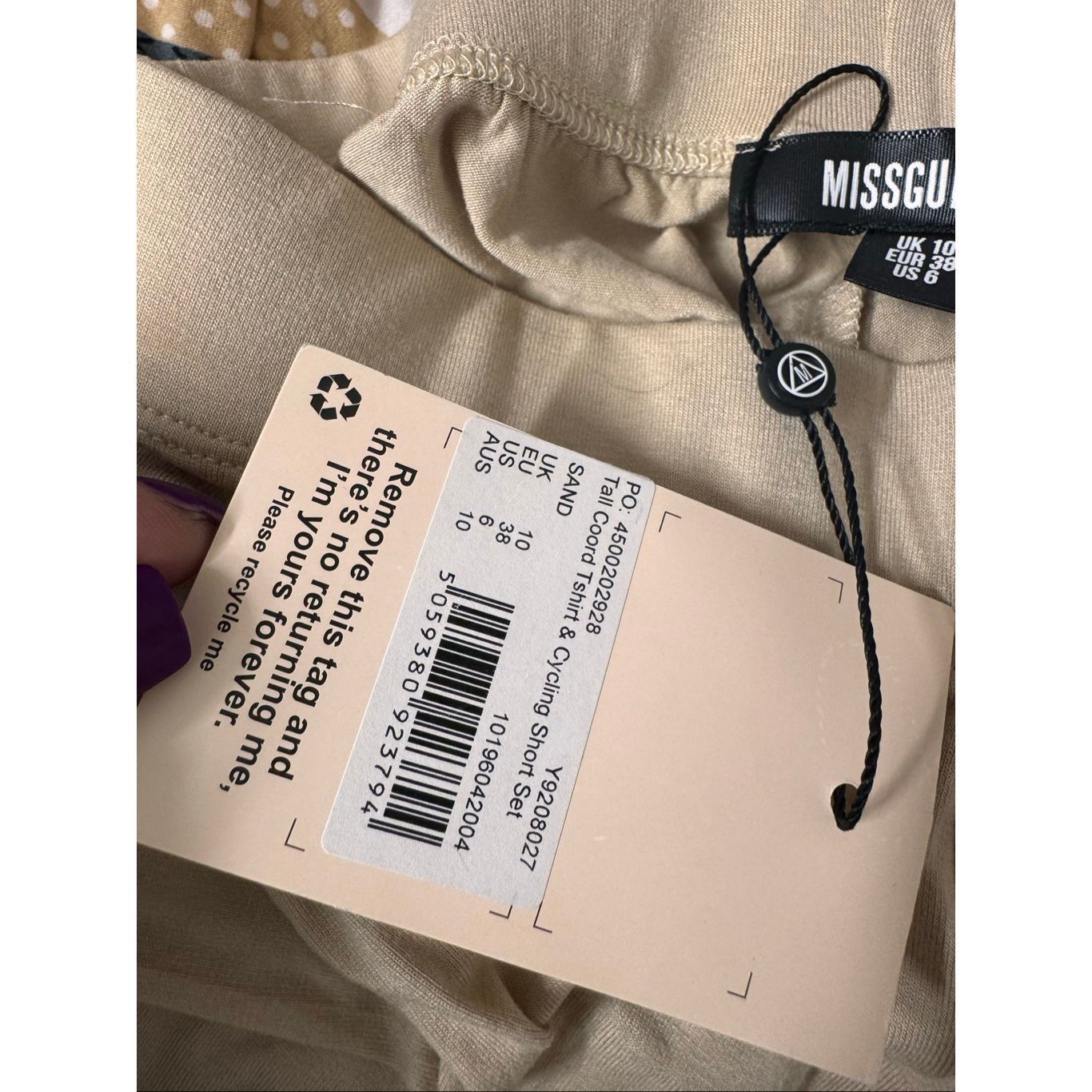 Other Missguided Sand Beige Cycling Shorts Women’s Size US 6 | Str Size 28" / US 6 / IT 42 - 4 Thumbnail