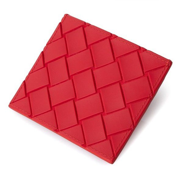 Bottega Veneta o1n1vont1124 Size: OS / Intrecciato Card Wallet in Red Size ONE SIZE - 4 Thumbnail