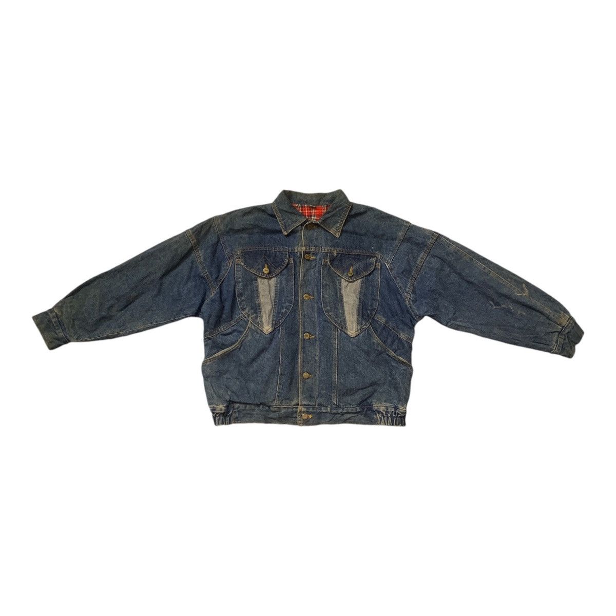 Japanese Brand × Vintage Rare Design Vintage Trenblmay Denim Jackets Size L / US 10 / IT 46 - 1 Thumbnail