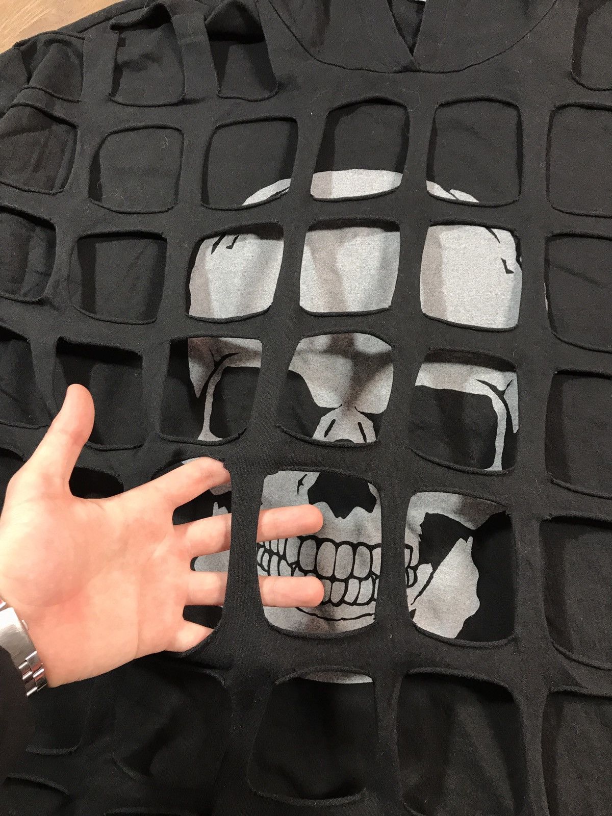 Japanese Brand × Vintage Oversized Long Sleeve Skull Shirt Size XL / US 12-14 / IT 48-50 - 5 Thumbnail