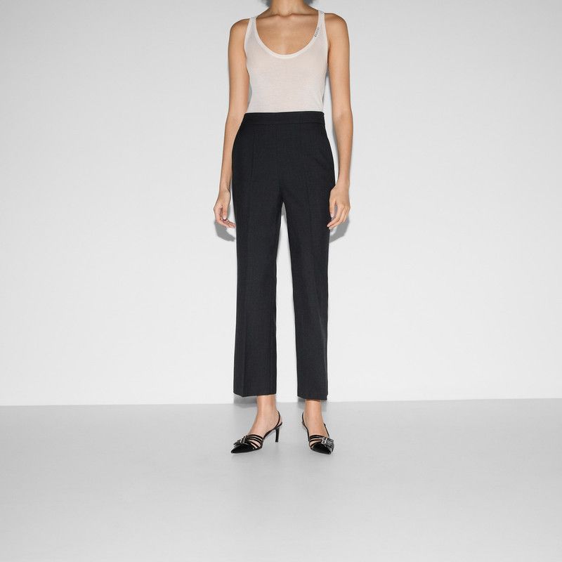 Gucci o1la5ras0526 Wool Gabardine Pants in Black Size 30" / US 8 / IT 44 - 3 Thumbnail