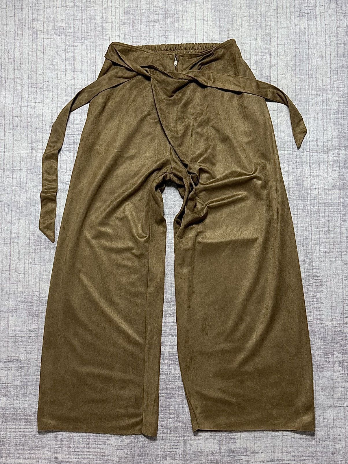 image of Beauty Beast x If Six Was Nine Goa Wide Velvet Harem Gypsy Pants in Brown, Men's (Size 31)