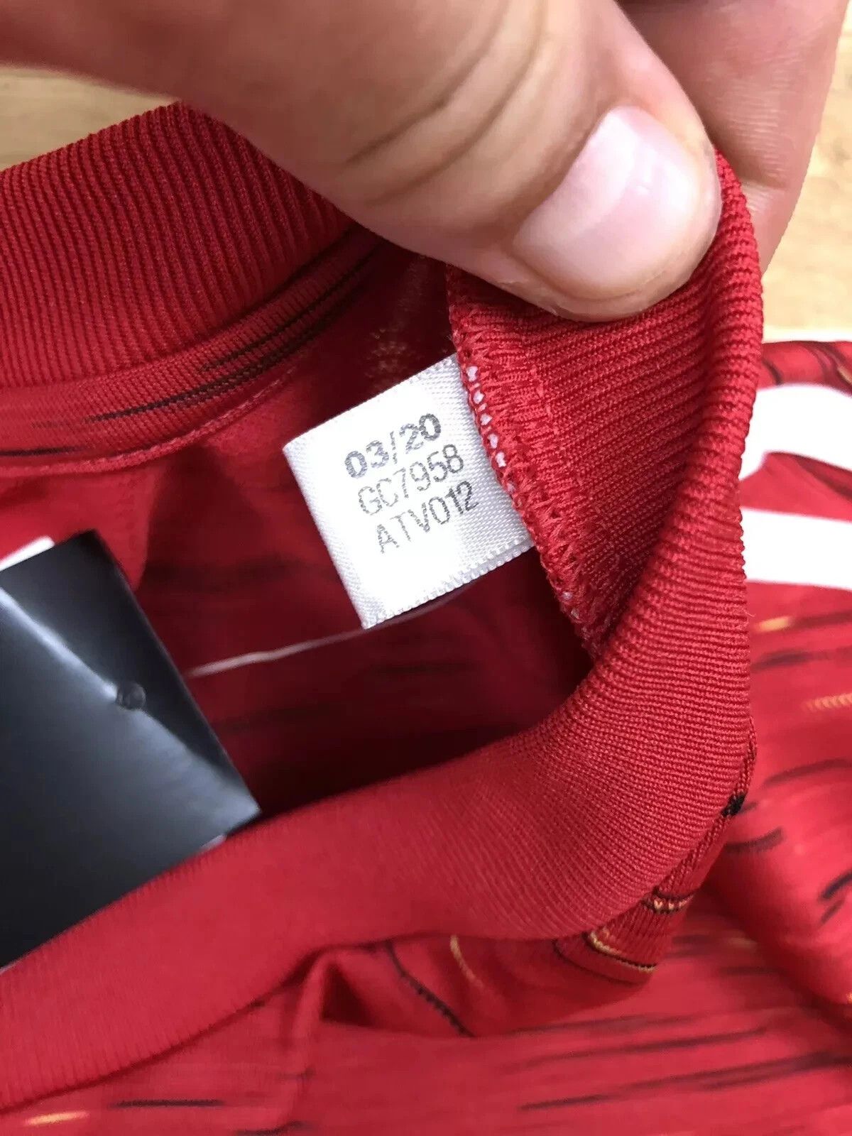 Adidas MANCHESTER UNITED 2020 2021 HOME JERSEY SOCCER MENS Size US XL / EU 56 / 4 - 10 Thumbnail