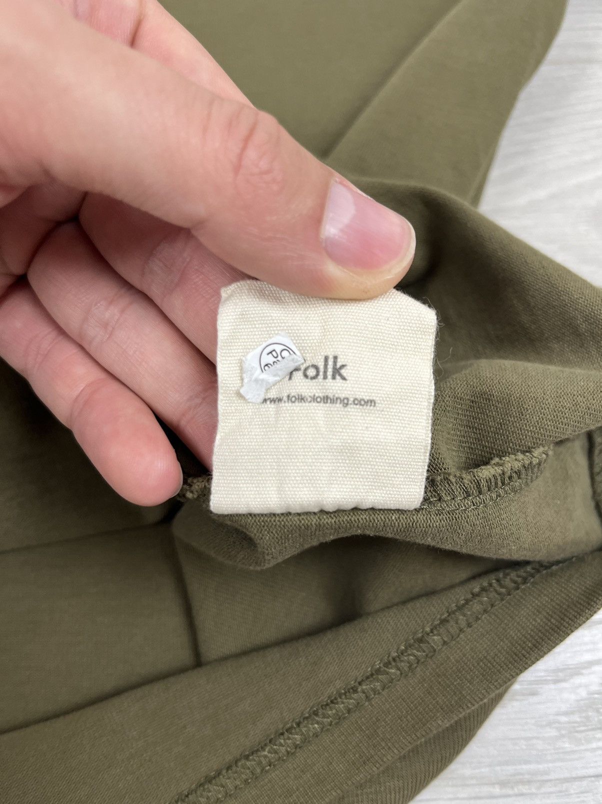 Folk Folk Heavy Cotton Olive Basic T Shirt Size US L / EU 52-54 / 3 - 6 Thumbnail