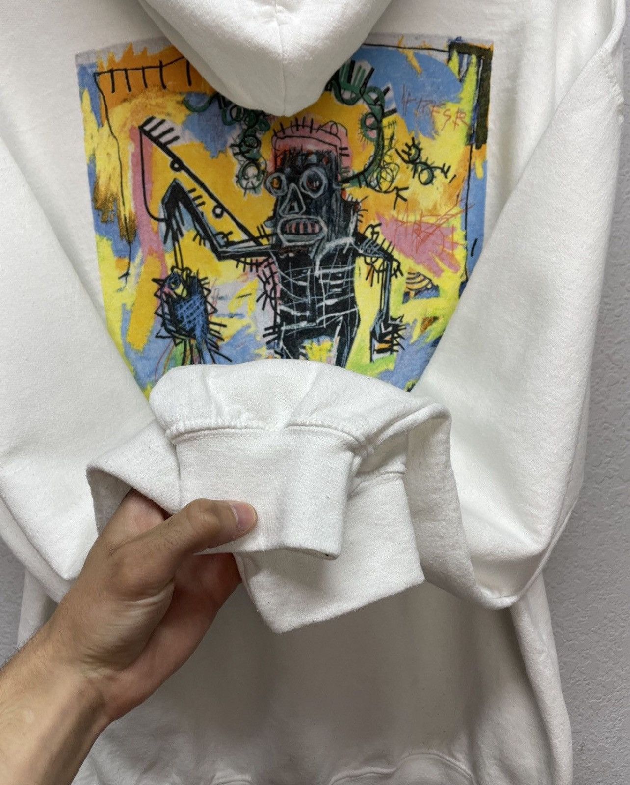 Jean-Michel Basquiat Jean-Michel Basquiat Pullover Hoodie White Sweatshirt Size US L / EU 52-54 / 3 - 5 Thumbnail