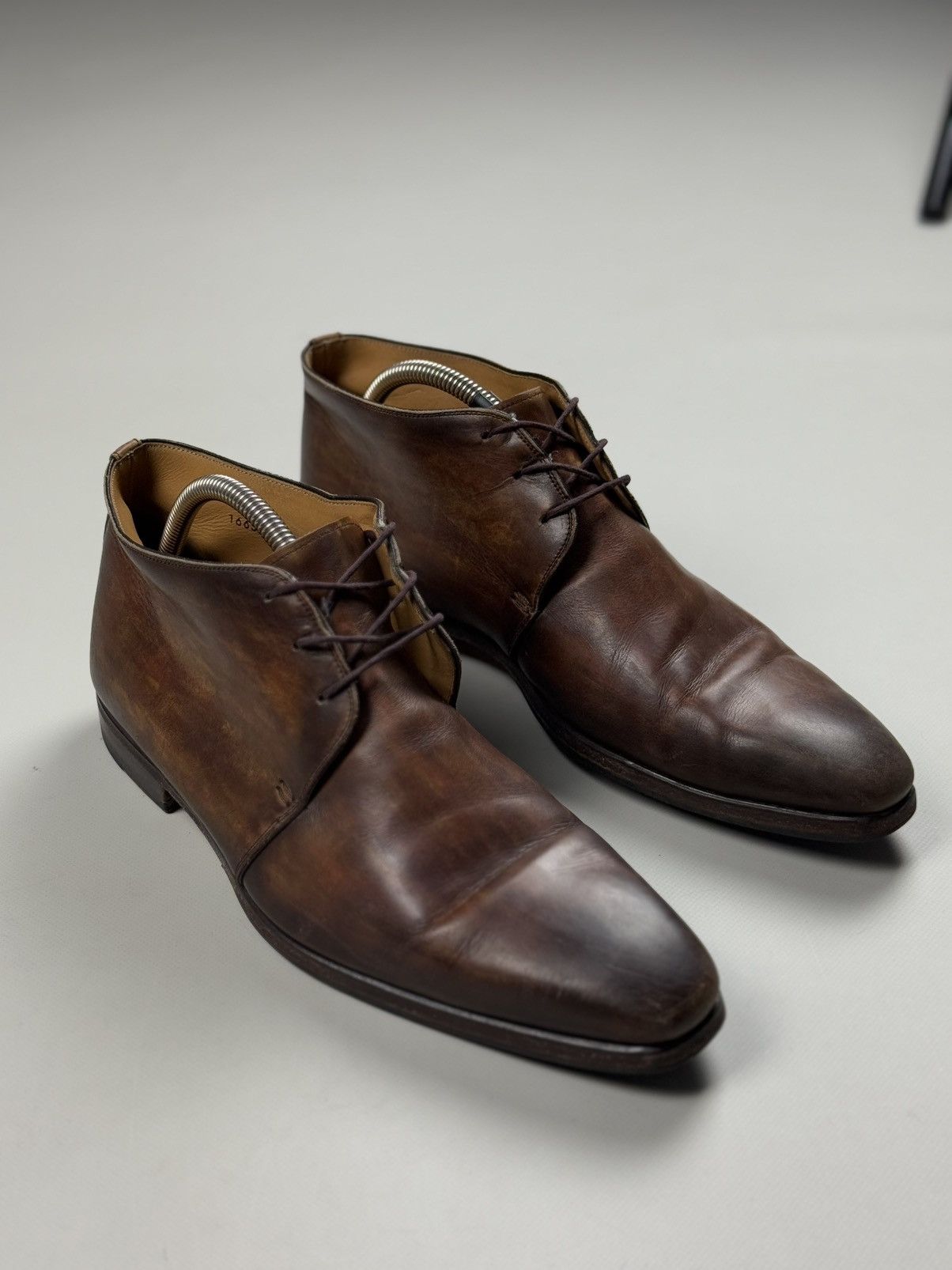 Magnanni Magnanni Men’s Leather Chukka Boots Shoes Size 41 / US 8 Size US 8 / EU 41 - 3 Thumbnail