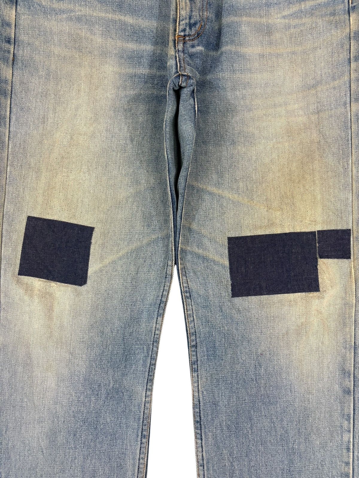 Japanese Brand Vintage Japanese Brand Mud Wash Patches Loose Jeans Size US 32 / EU 48 - 5 Thumbnail