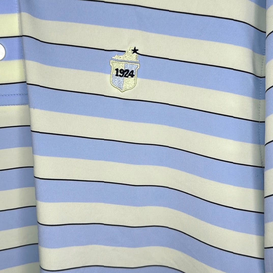 Footjoy FootJoy Polo Shirt Golf Polyester Mens Size M Yellow Blue Multicolor Portland? Size US M / EU 48-50 / 2 - 3 Thumbnail