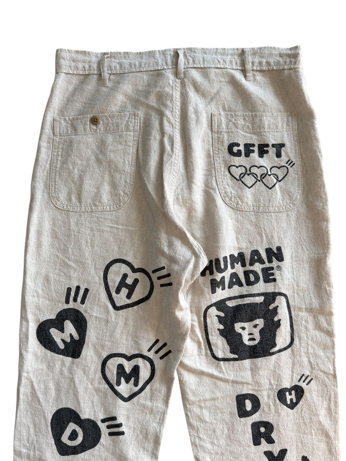 Human Made Human Made Nigo Linen Deck Print Pants Size US 33 - 6 Thumbnail