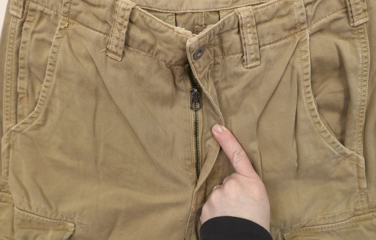 American Eagle Outfitters × Vintage Vintage 90s Y2K American Eagle Baggy Wide Leg Cargo Pants Size US 29 - 7 Thumbnail