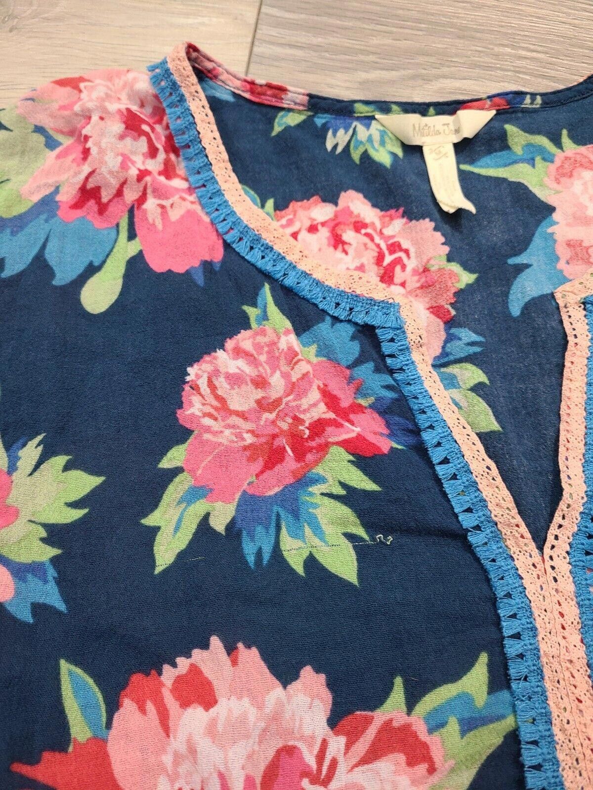 Designer Matilda Jane Tunic Top Medium Swim Cover Up Boho Floral Size M / US 6-8 / IT 42-44 - 4 Thumbnail