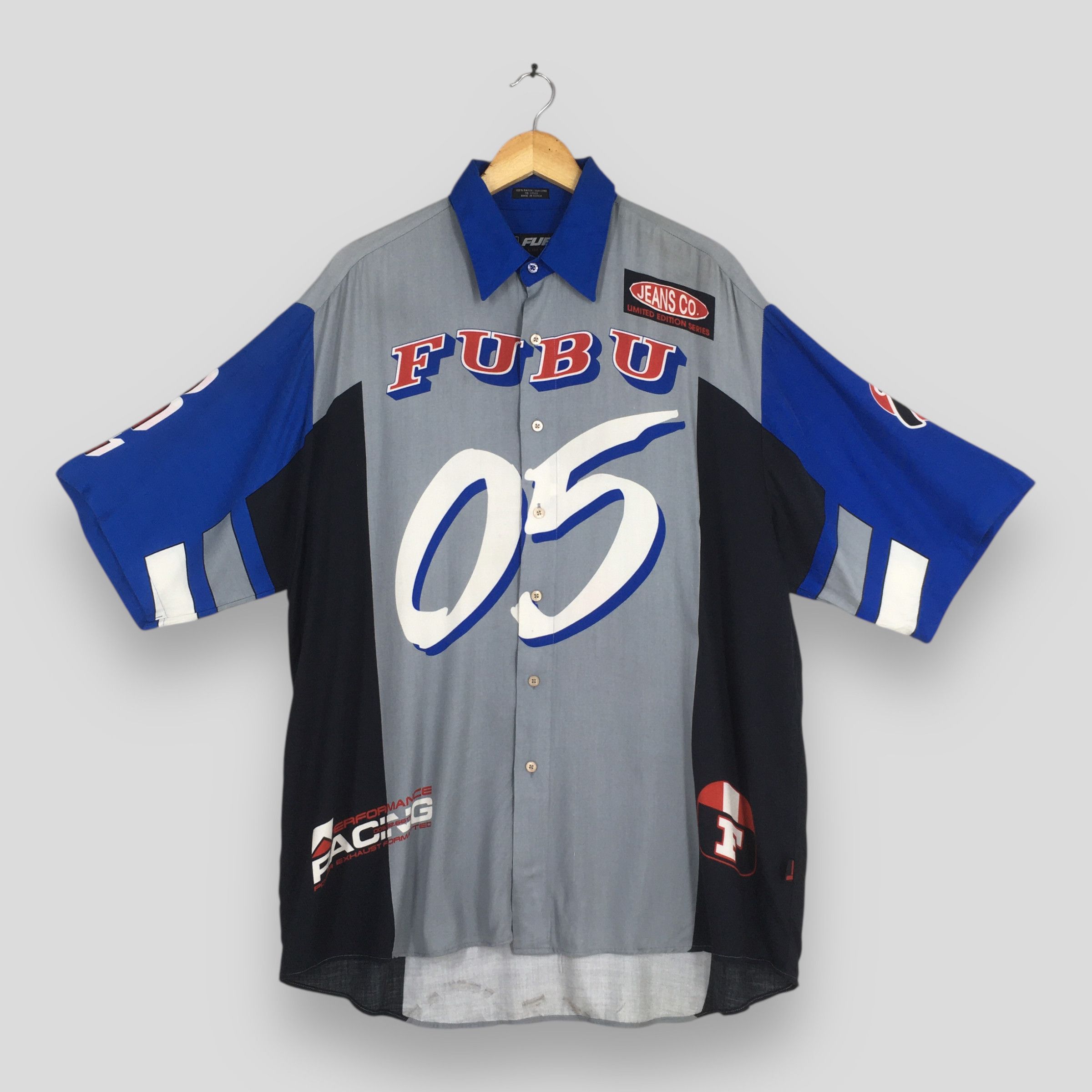 Fubu Vintage 90s FUBU Jeans Co. Limited Edition Racing XLarge Size US XL / EU 56 / 4 - 1 Thumbnail