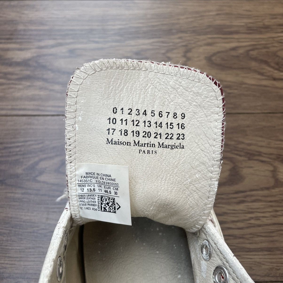 Converse × Maison Margiela Converse x Maison Margiela Jack Purcell Low 'Paint Crack' Size US 13 / EU 46 - 16 Thumbnail