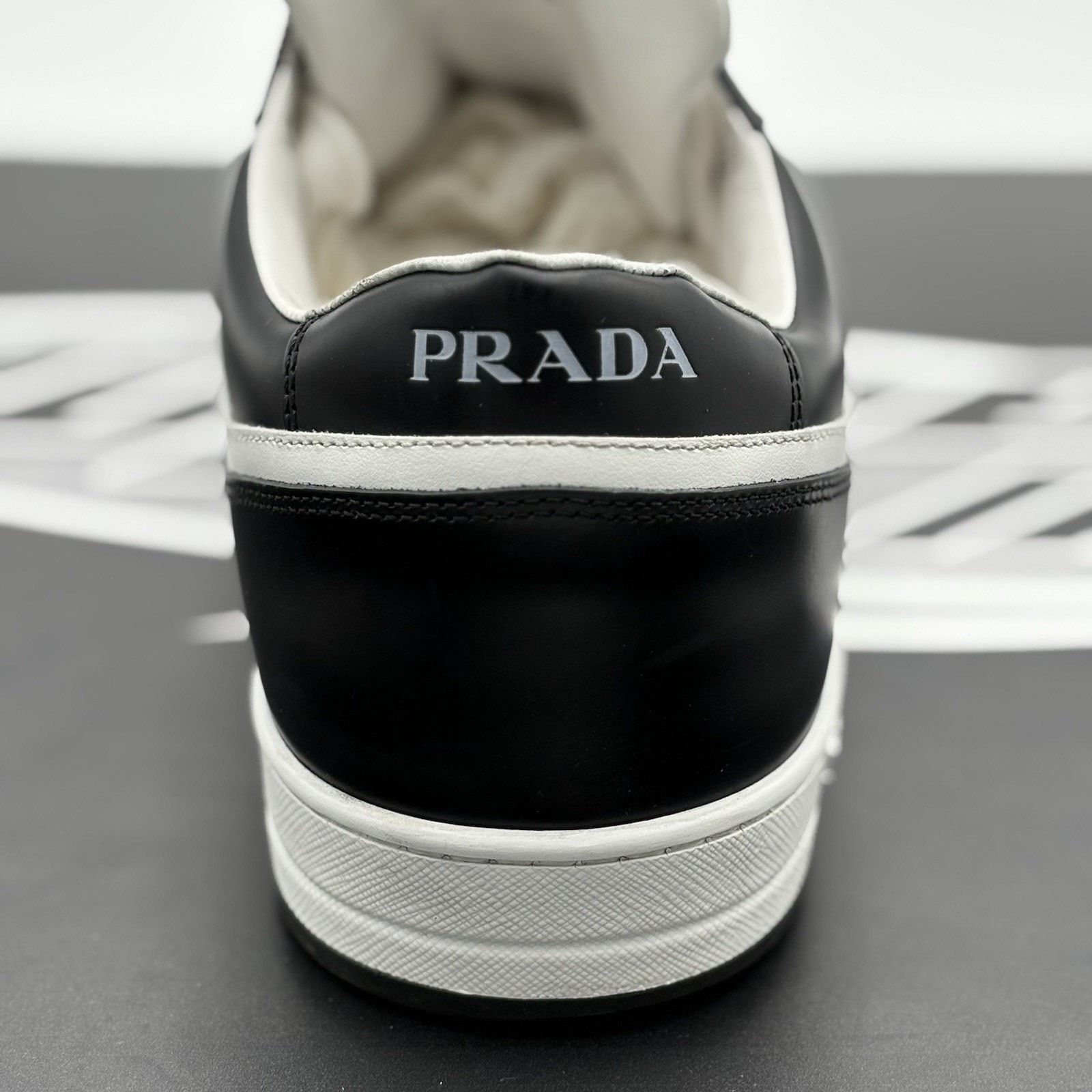 Prada Prada Downtown Low Leather ' Black White ' | SUPER CLEAN! Size US 12 / EU 45 - 3 Thumbnail