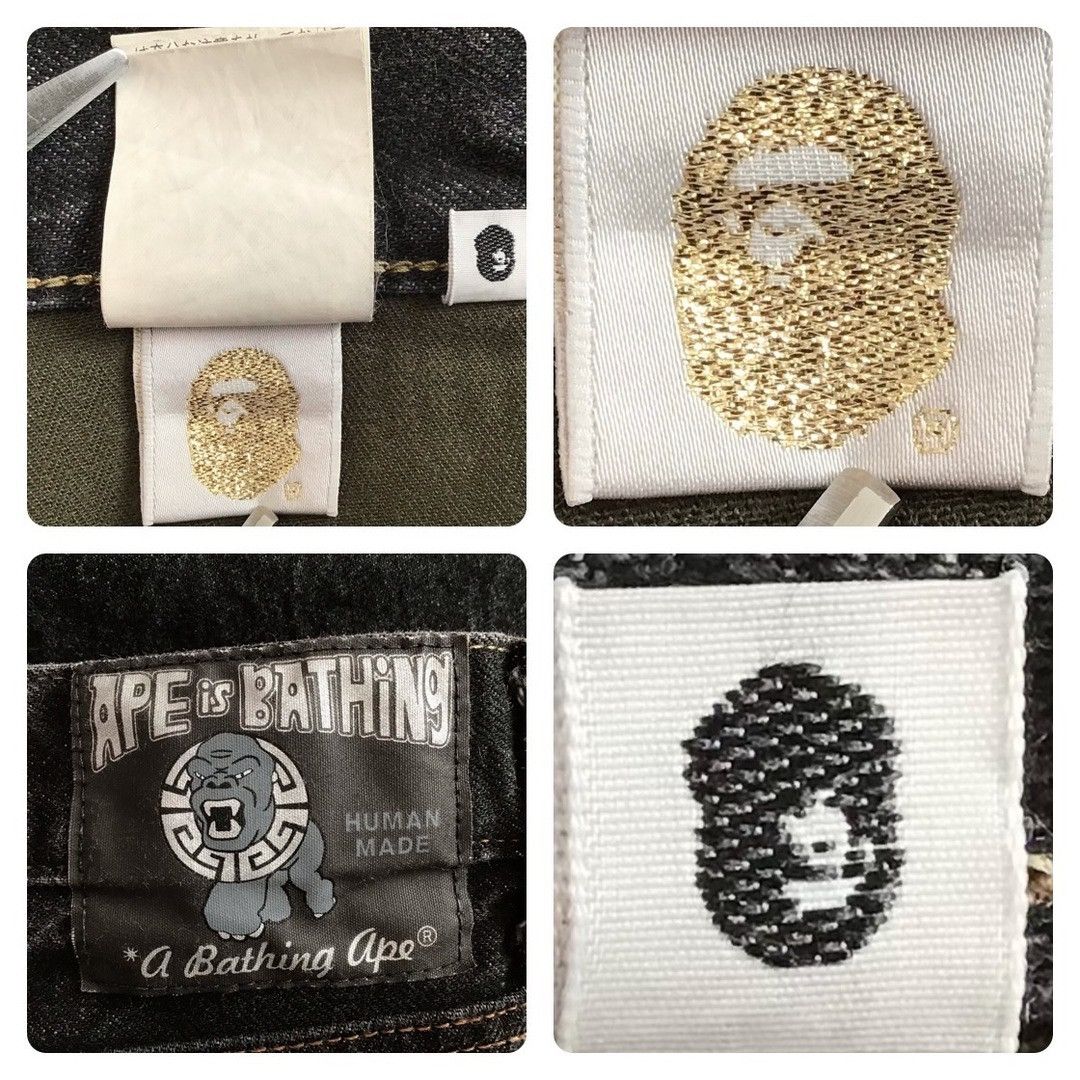Bape × Swarovski Swarovski BAPE STA black denim pants a bathing ape ★size S Size US 30 / EU 46 - 10 Thumbnail