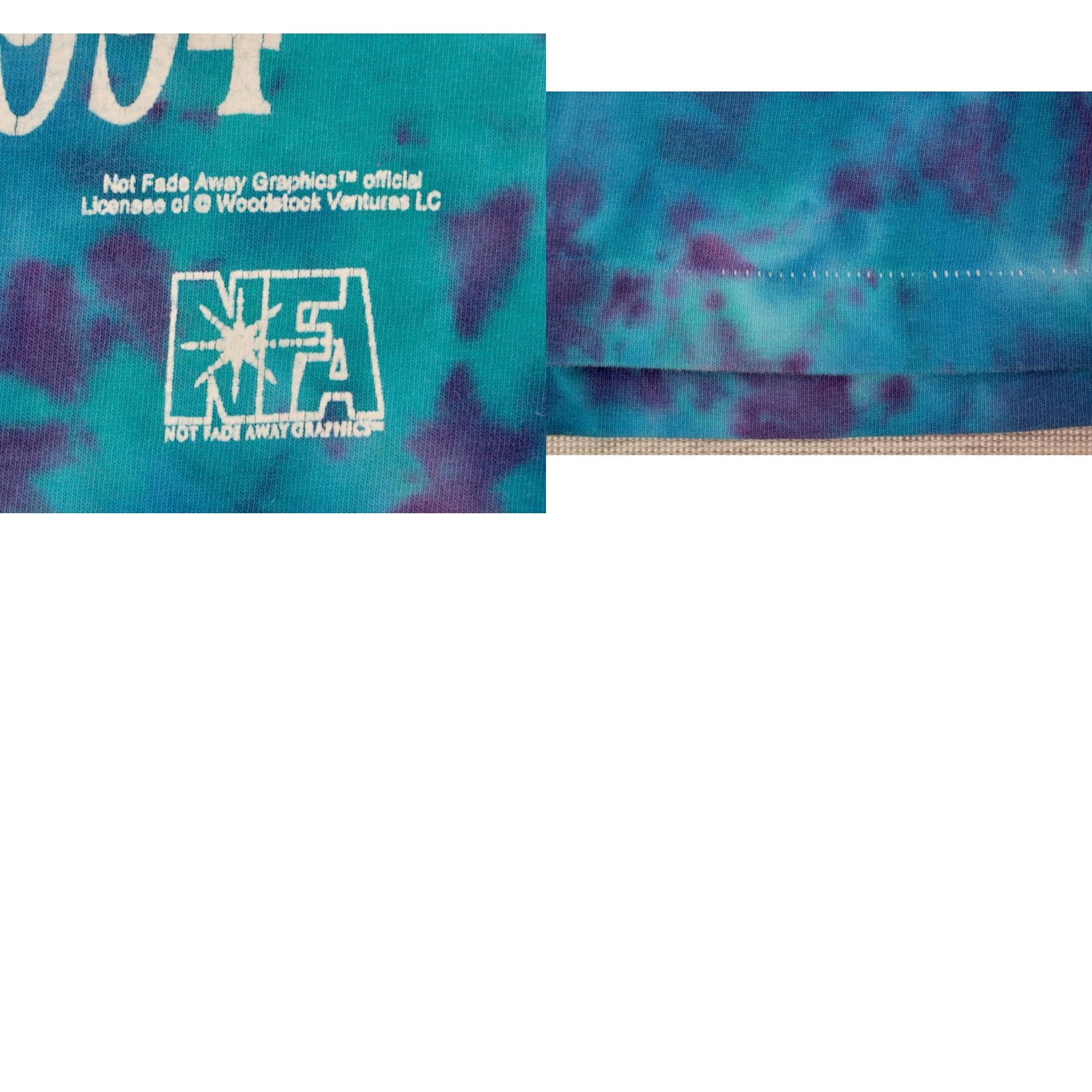 Vintage NFA Woodstock 1994 TShirt XL Blue Tie Dye T-Shirt Mens VTG 90s Graphic Tee Size US XL / EU 56 / 4 - 8 Thumbnail